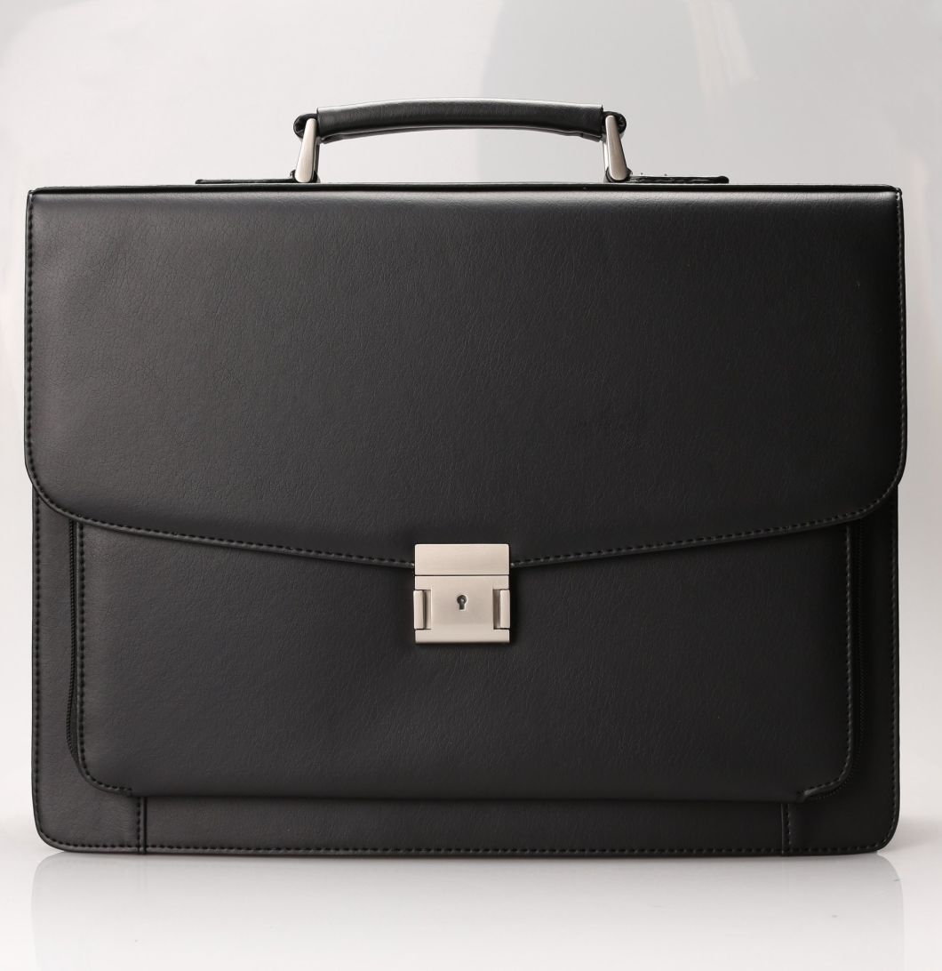 Classics Elegant PU Leather Bags for Business Man Briefcase Portfolio