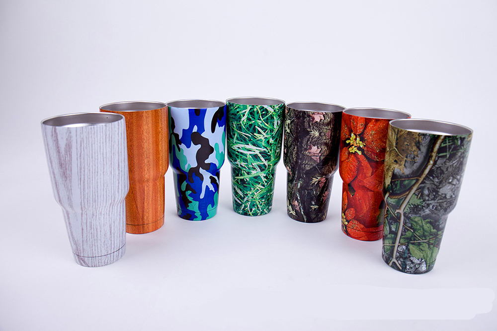 Colorful 30oz Camo Yeti Cups Tumbler Rambler Cups Large Capacity Stainless Steel Cars Coffee Thermos Mugs Yeti