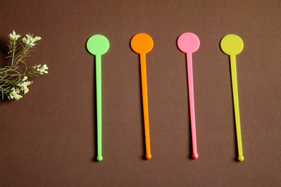 Colorful Plastic Fruit Sticker Food Fork Fruit Fork