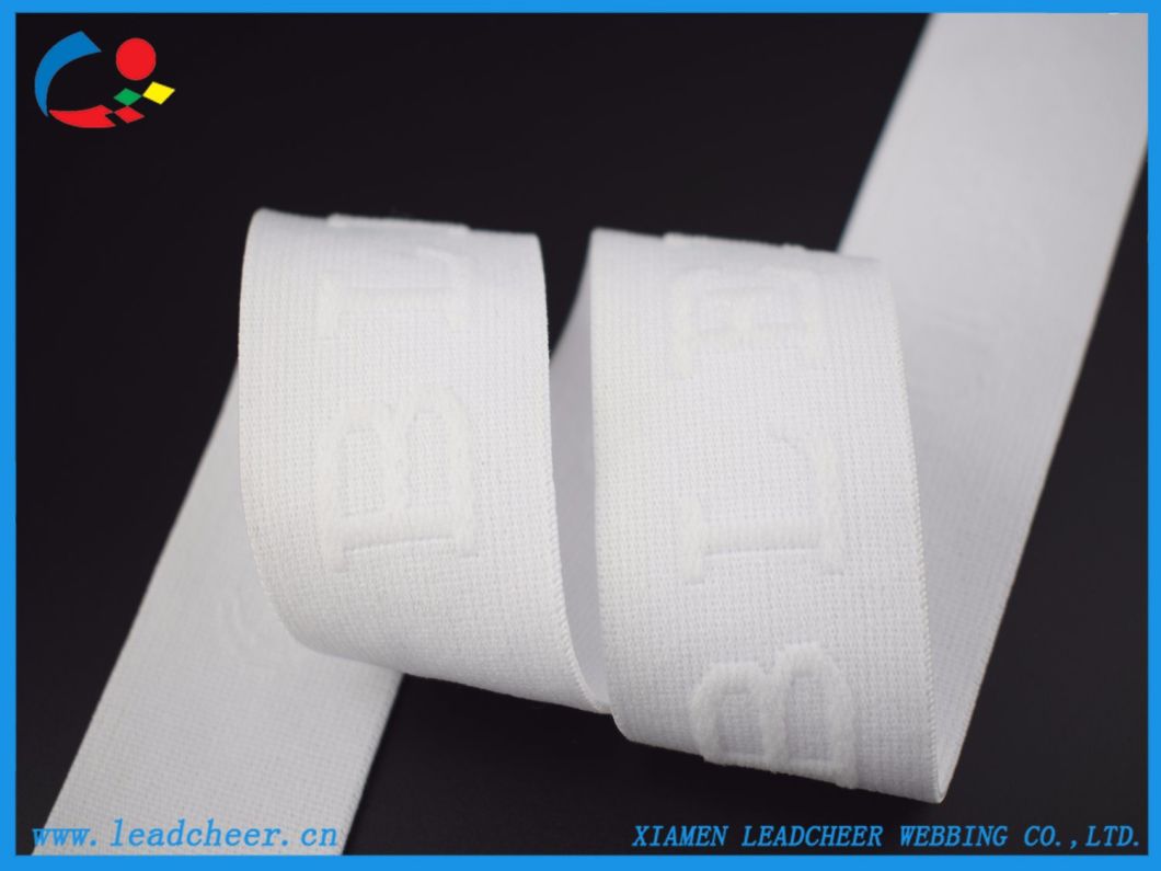 White Color Customized Design Elastic Ribbon for Women Underwear