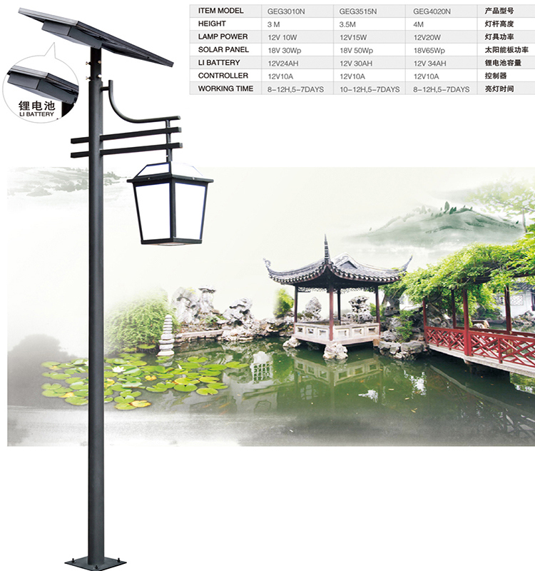 Cool White 10W-60W LED Garden Product in Solar Garden Light