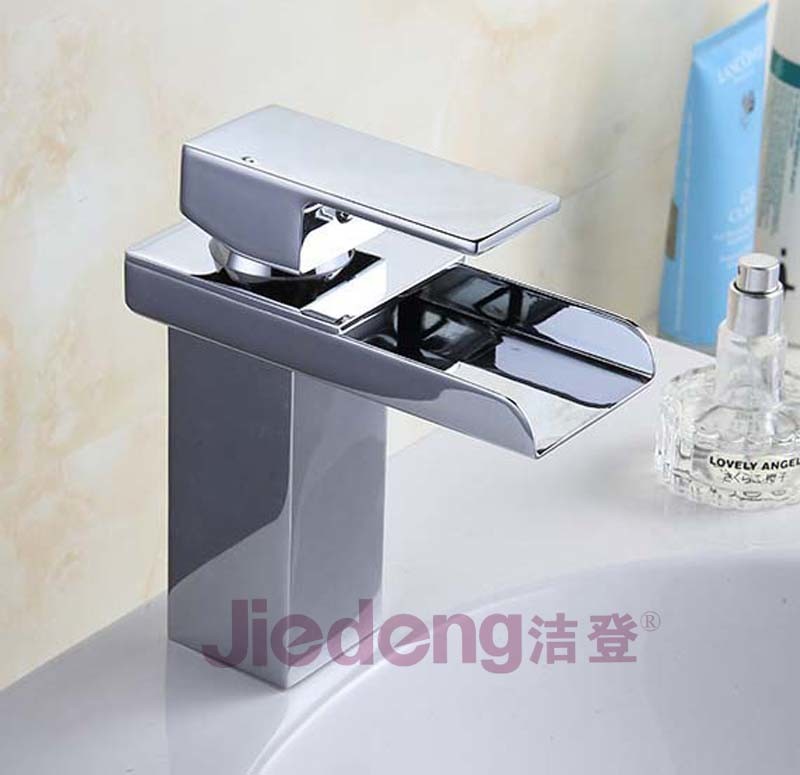 Brass Waterfall Bathroom Faucet for Washbasin (C50)