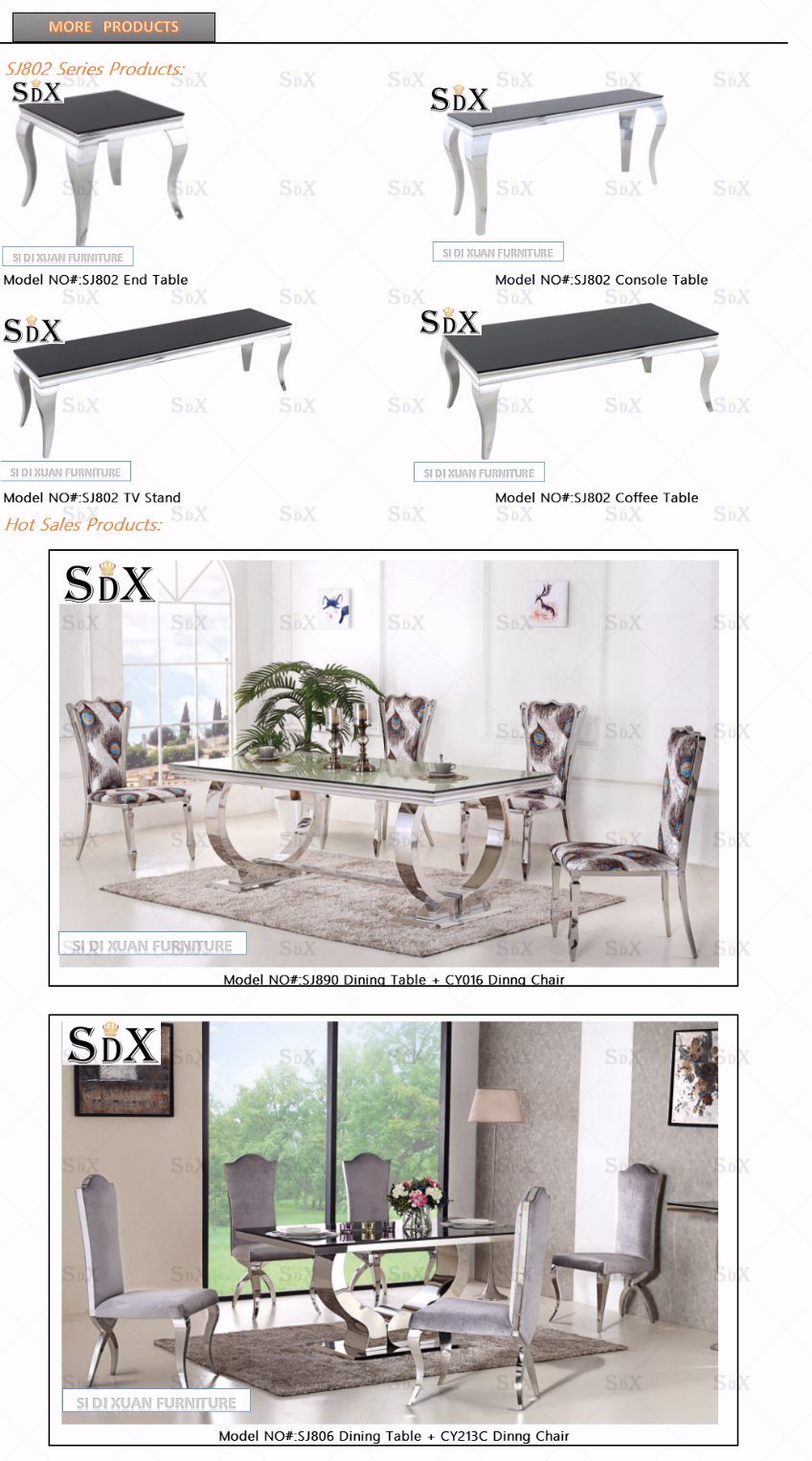 Popular Used in Hotel High Quality Luxury Modern Dining Table Royal Party Table