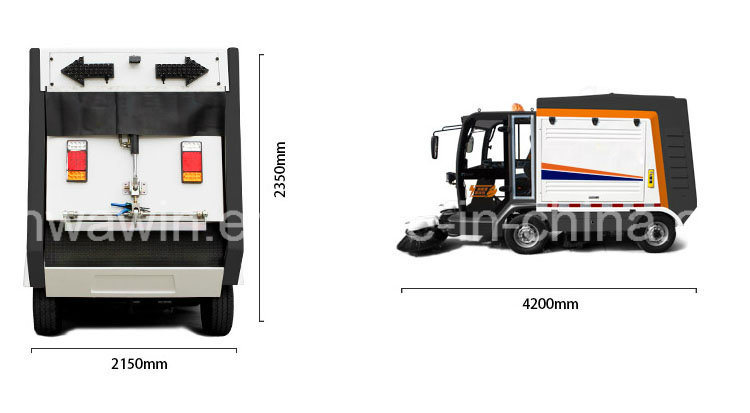 Heavy Duty Lithium Battery Powered Road Sweeper