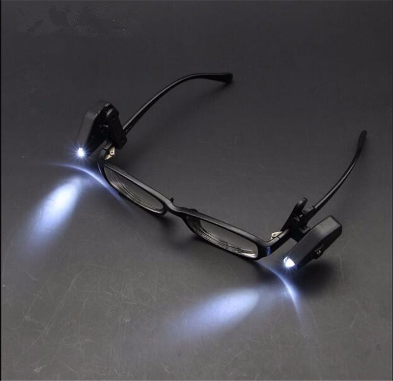 Universal Flexible LED Clip on Eyeglass Reading Light Maintenance Lamp