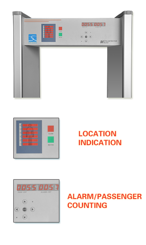 Economical Hotel Security System Walk Through Metal Detector Gate