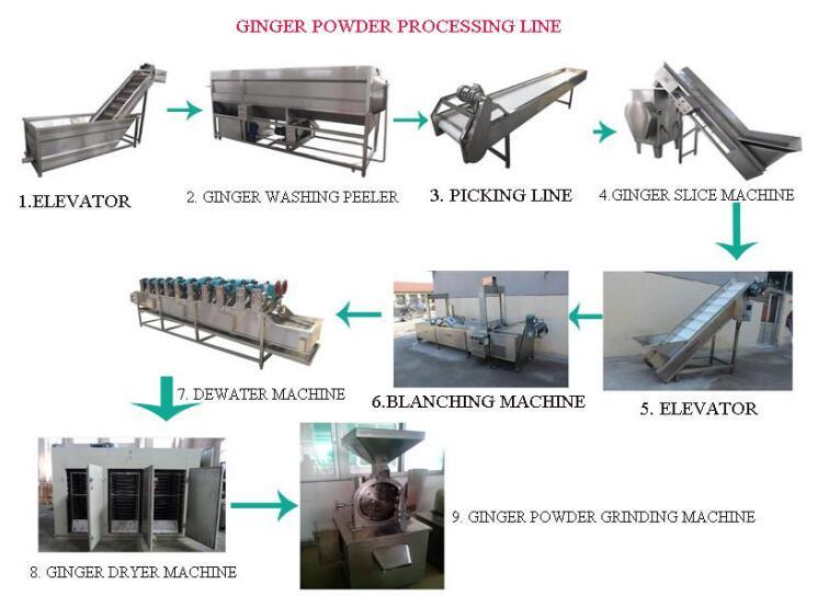 Ginger Flake Ginger Powder Processing Line