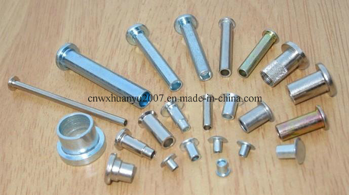 Parallel Pins Without Hole Blue Zinc Plated