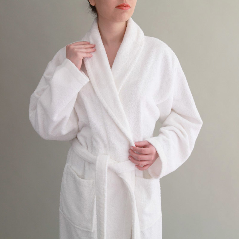 Factory Wholesale Cotton Terry Cloth Bathrobe for Hotel and SPA