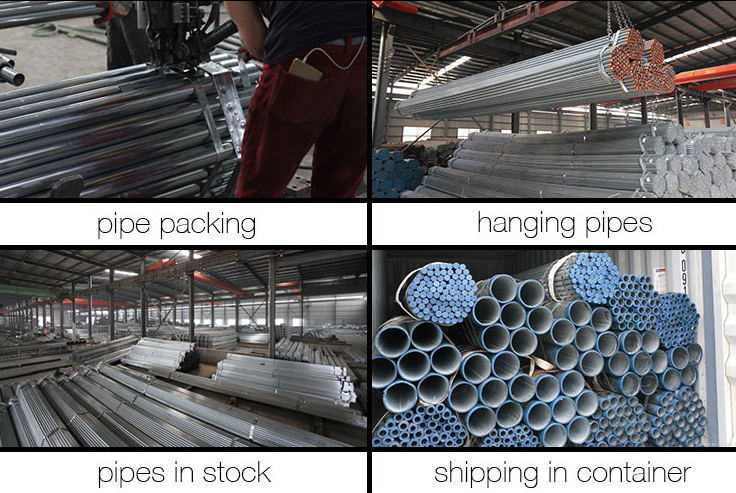 100mm Hellow Section Pre Galvanised Steel Pipe