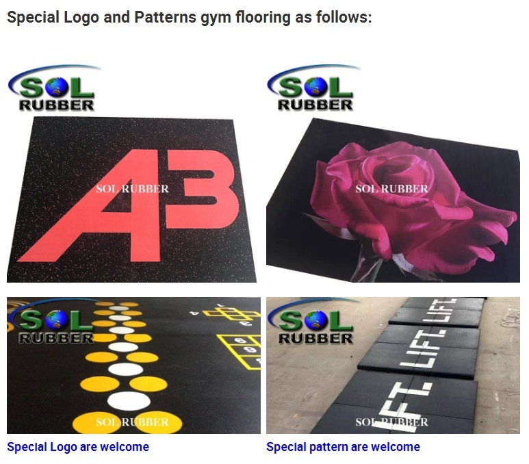 Ce Certificated Heavy Duty Gym Rubber Flooring