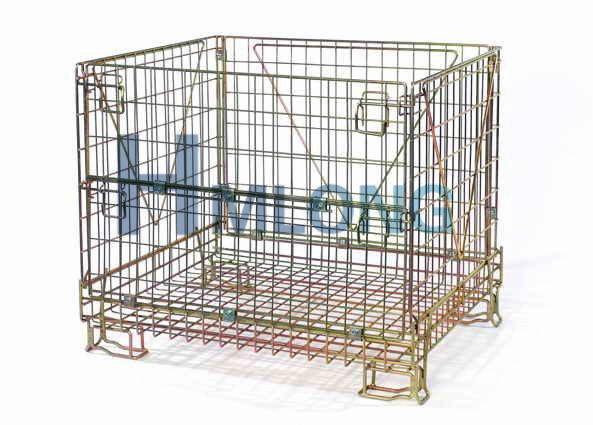 Warehouse Welded Stackable Steel Storage Roll Wire Cage