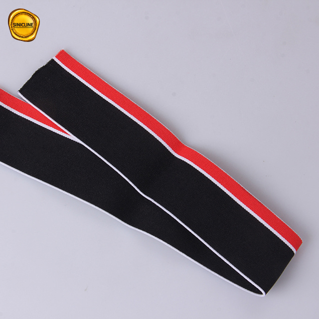 Sinicline Red Color Tape Elastic Suitable for Women's Underwear