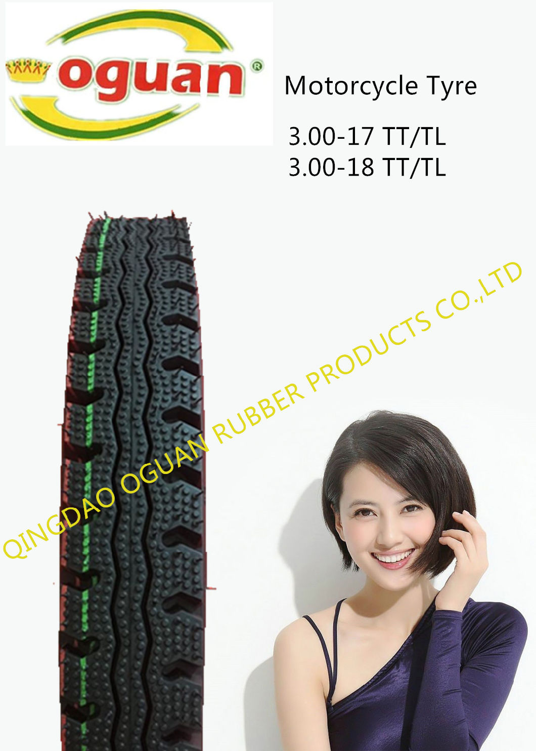 Novel High Rubber Containing Motorcycle Tyre