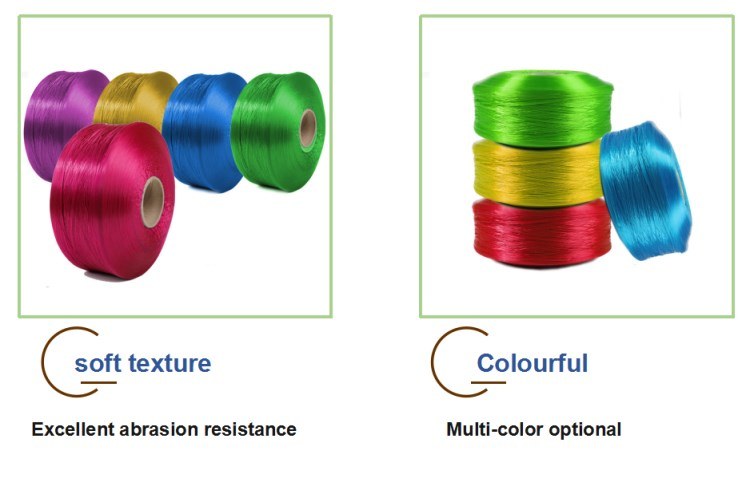 840d Colorful PP Fully Draw Yarn PP Multifilament Yarn