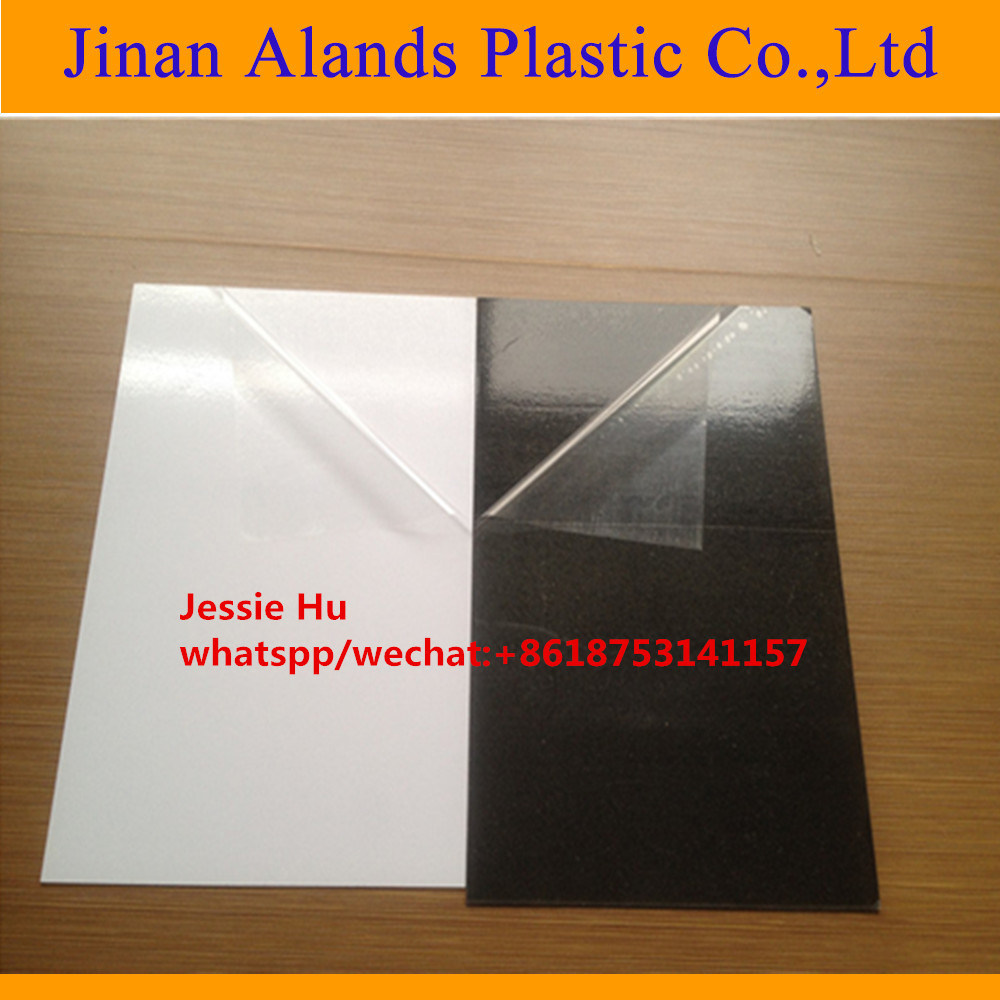 0.3mm-2mm Thick Black White Self Adhesive PVC Sheet