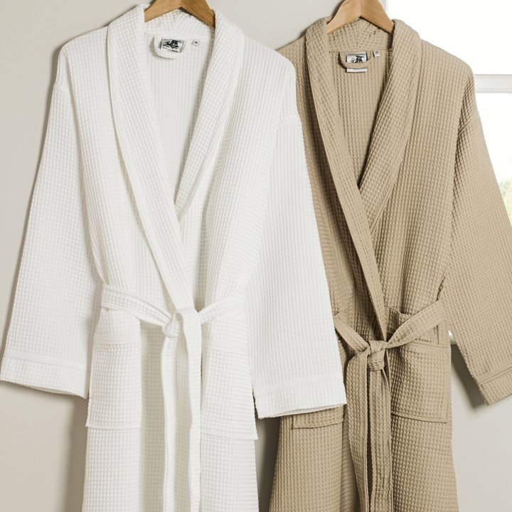 Cotton Waffle Bathrobeterry Cloth Bath Robe Manufacturer