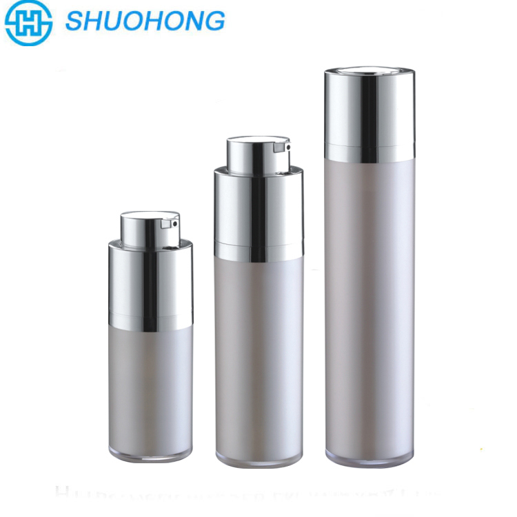 50g Body Cream Silver Aluminum Airless Bottles