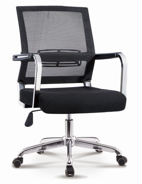 Comfortable Metal Mesh Fabric Swivel Leather PU Manager Staff Computer Office Chair