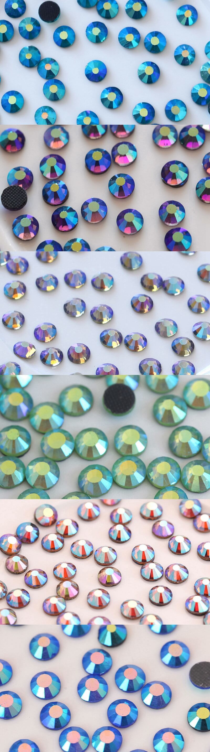 Jet Hematite Gold Colors Flatback Strass DMC Hot Fix Glass Crystals in Bulk Wholesale