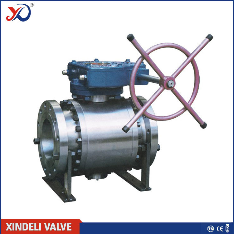 Manufacturer 3pieces Forged Steel A105 Trunnion Mounted Ball Valve