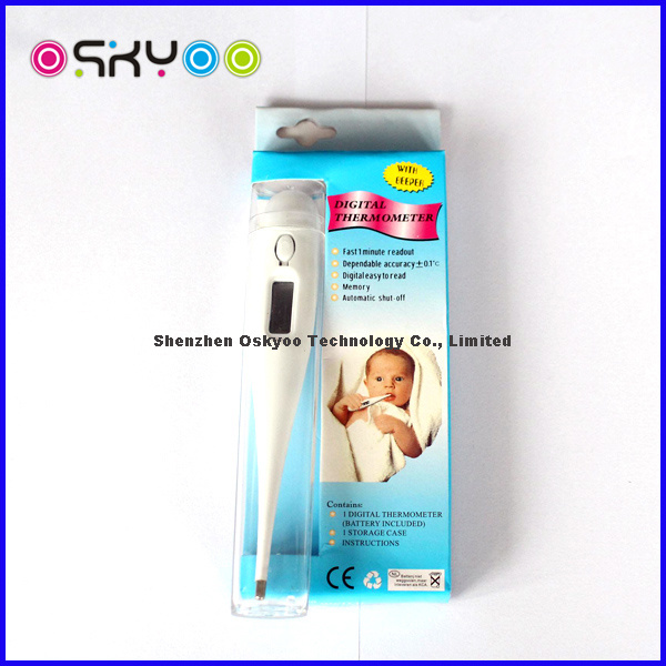LCD Digital Electronic Flexible Baby Clinical Thermometer