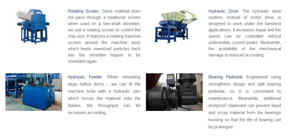 Rubber Shredder/Metal Shredder/Plastic Shredder/Crusher of Recycling Machine/ Gl2140