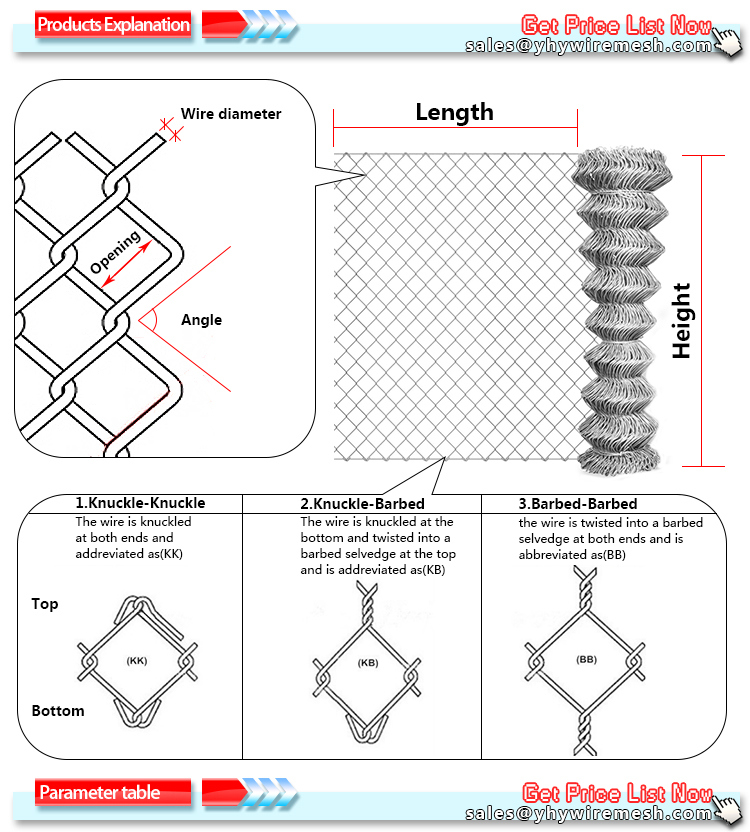 Galvanized 6FT Residential Chain Link Fencing and Accessories