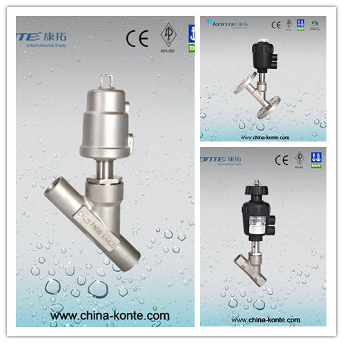 Stainless Steel Pneumatic Angle Seat Valve for Hot Sales