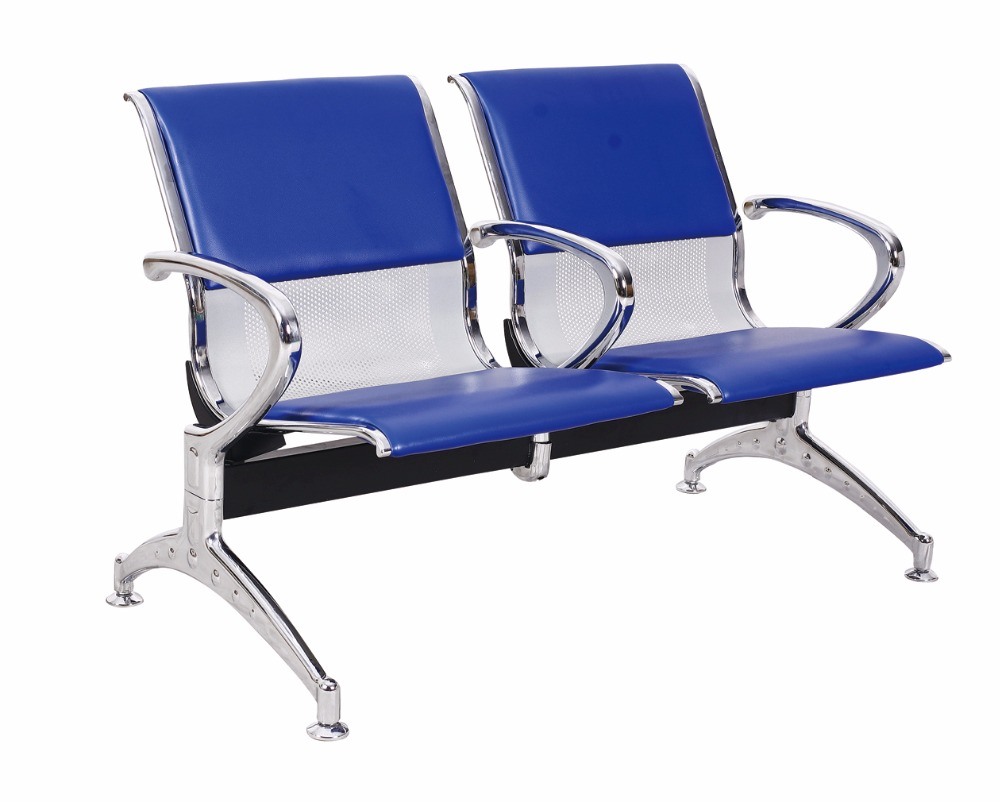 Cheap Steel Waiting Room Chairs for Airport Hospital Office Waiting Bench (THR-YC-B02B)