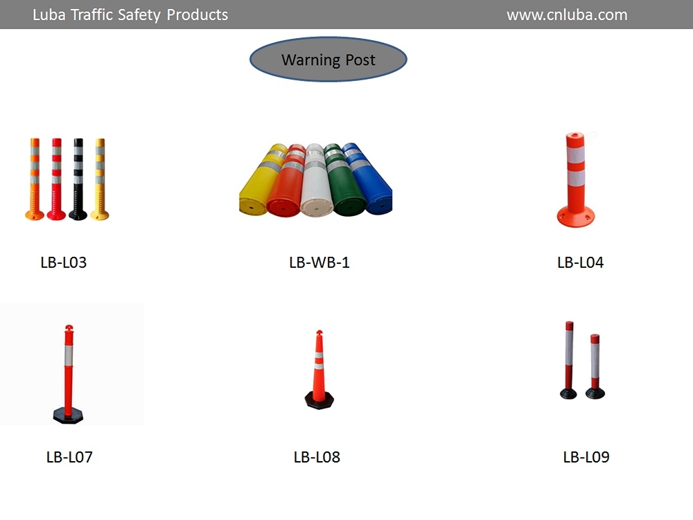 High Visibility Roadway Safety PU Warning Posts