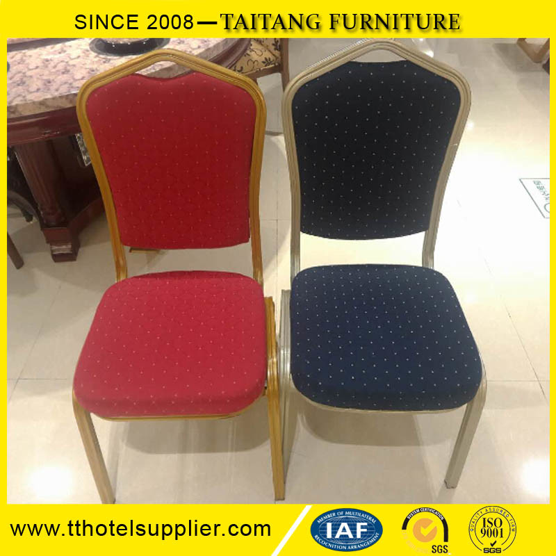 Cheap Used Colourful Fabric Hotel&Banquet Chair Stackable Metal Restaurant Furniture