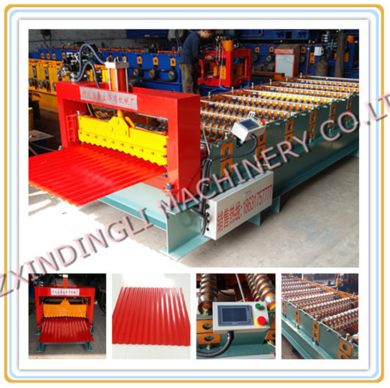 Color Steel Corrugated Roofing Sheet Roll Forming Machine/Iron Sheet Making Machine