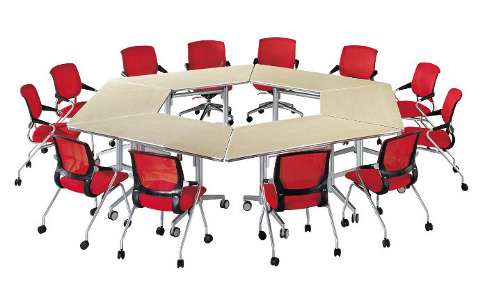 Conference Training Furniture Laminated Folding Activity Table Office Desk