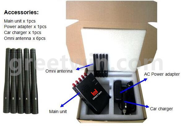 Five Antennas Handheld Jammer Signal Jammer in Secret Meeting (GW-JN5)