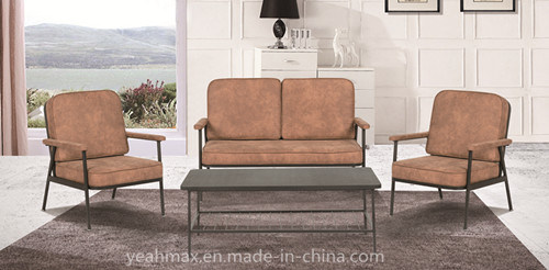 Modern Living Room Furniture for Home/Hotel with Coated Metal Frame and Fabric Upholstered