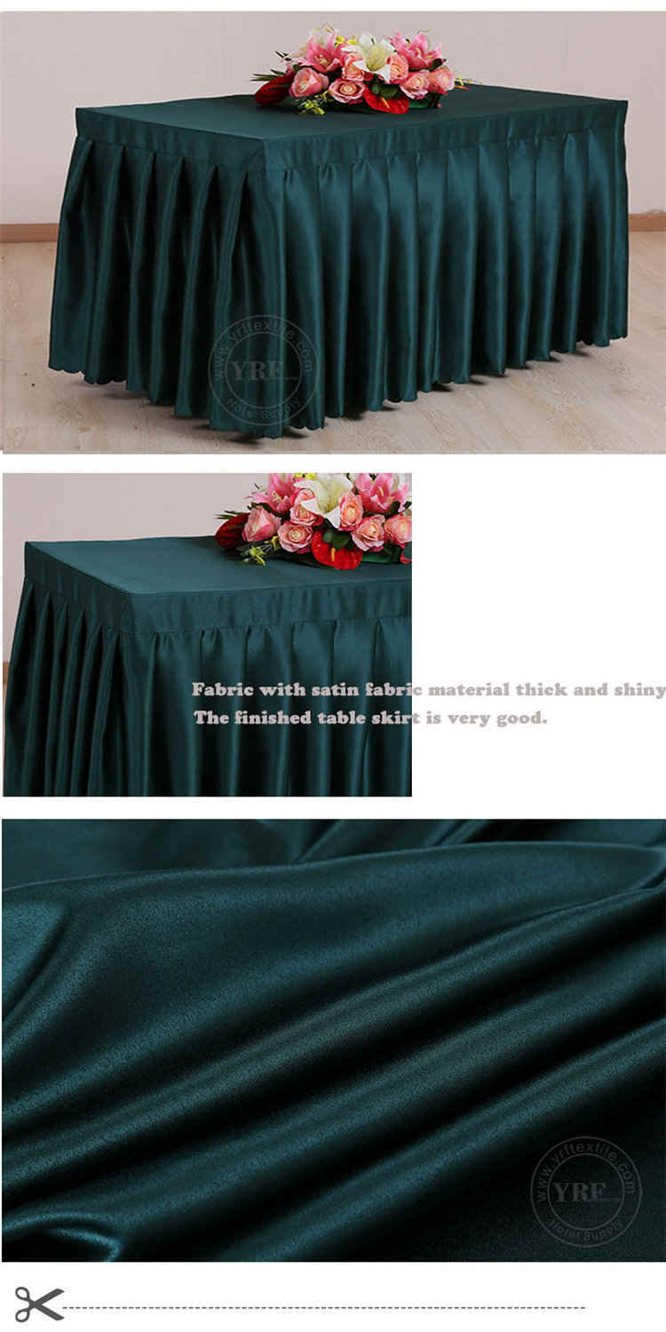 Banquet Hotel Silver Organza Table Skirt Different Styles of Table Skirting