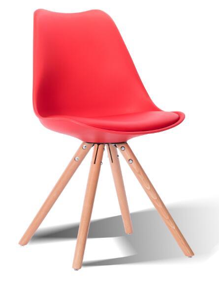 PP Plastic Modern Wooden Dining Chair