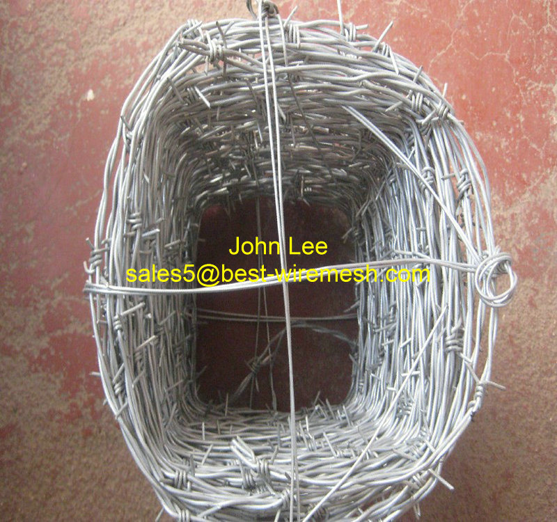 Galvanized or PVC Coated Barbed Wire