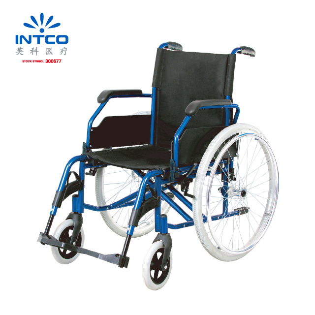Aluminum Portable Manual Wheelchair with Folding Frame