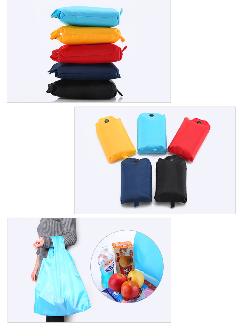 Shopping Bag Large Capacity Nylon Bags 5 Color Waterproof Thick Handbag