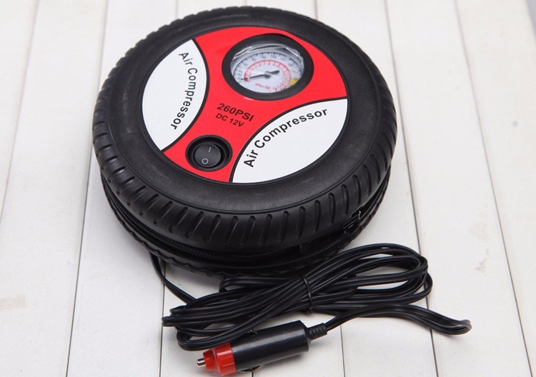 Mini Portable Car Air Compressor 12V Electric Tire Inflater 260psi Vehicle Pump