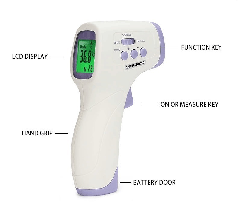 Non-Contact Infrared Digital Thermometer/Clinical Thermometer (CE/FDA)