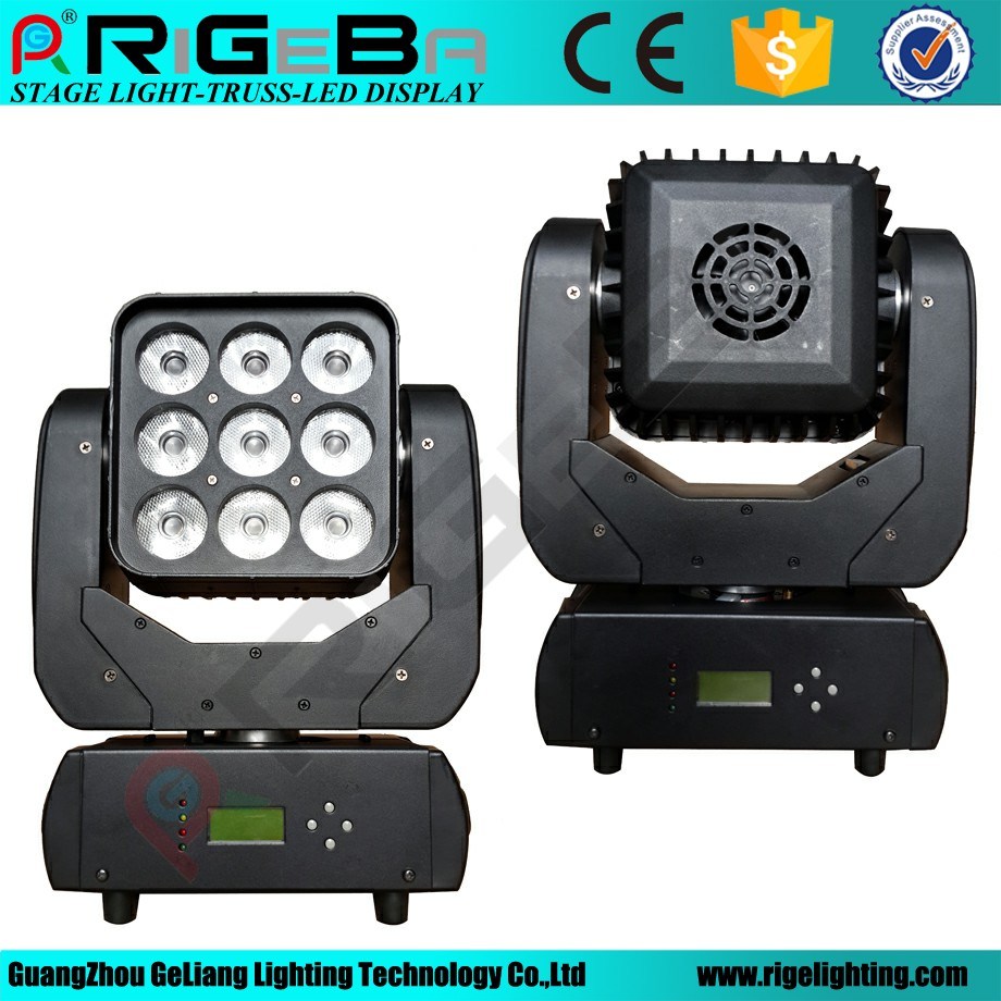 9*10W LED Beam Moving Head Wash Stage Matrix Light