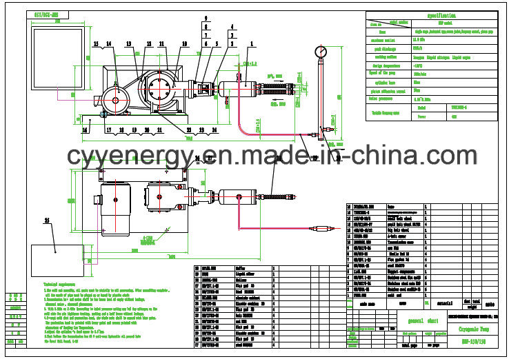 High Pressure Piston Pump for Liquid Oxygen Nitrogen Argon LNG CO2 with Competitive Price