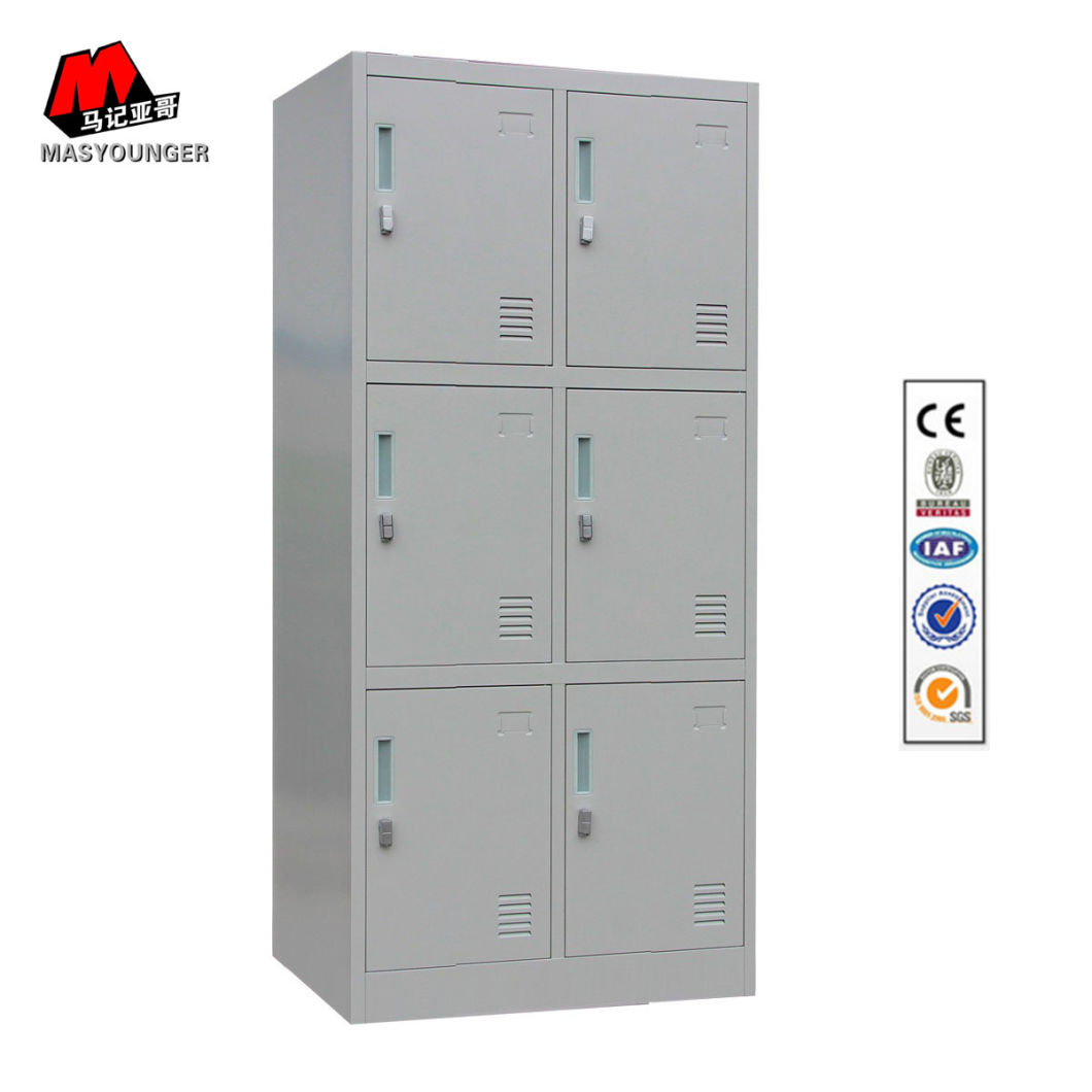 Factory Price Metal Storage 6 Door Gym Locker