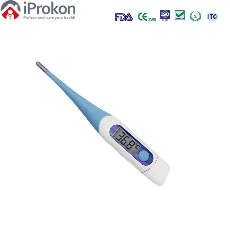 Hospital Clinical LCD Electric Digital Thermometer with Flexible Detector