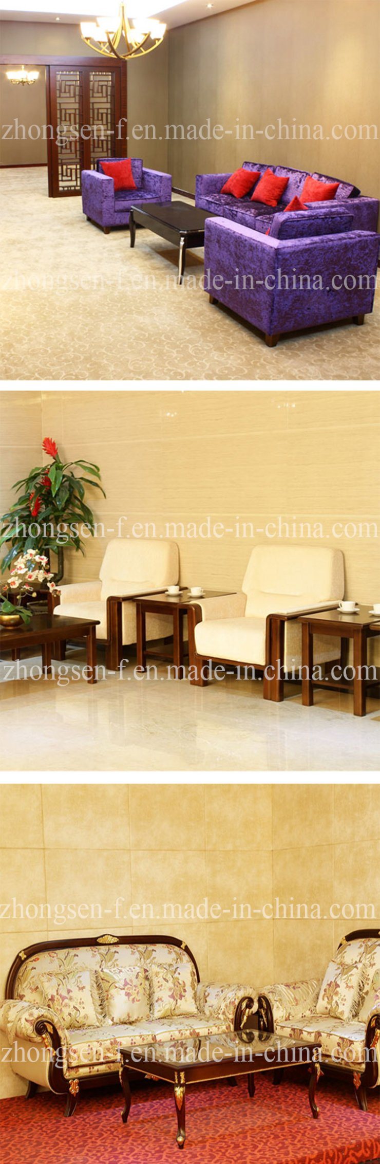 High Quality Luxury Sofa Sets Sectional Sofas for Hotel Lobby