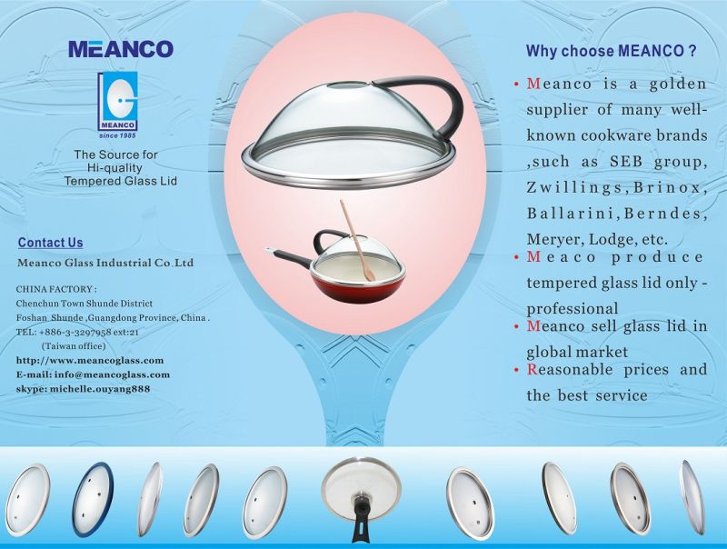 C Type Toughened Glass Lid