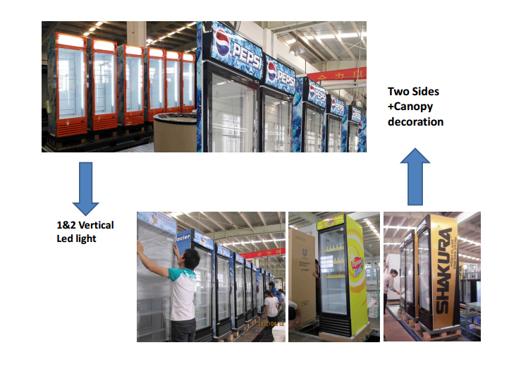 Swing Door Upright Beverage Cooler with Ventilation System